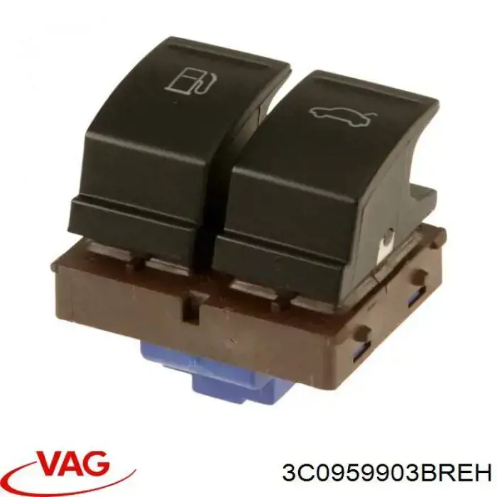 3C0959903BREH VAG botão de acionamento do fecho de tampa de porta-malas (de 3ª/5ª porta (de tampa de alcapão)