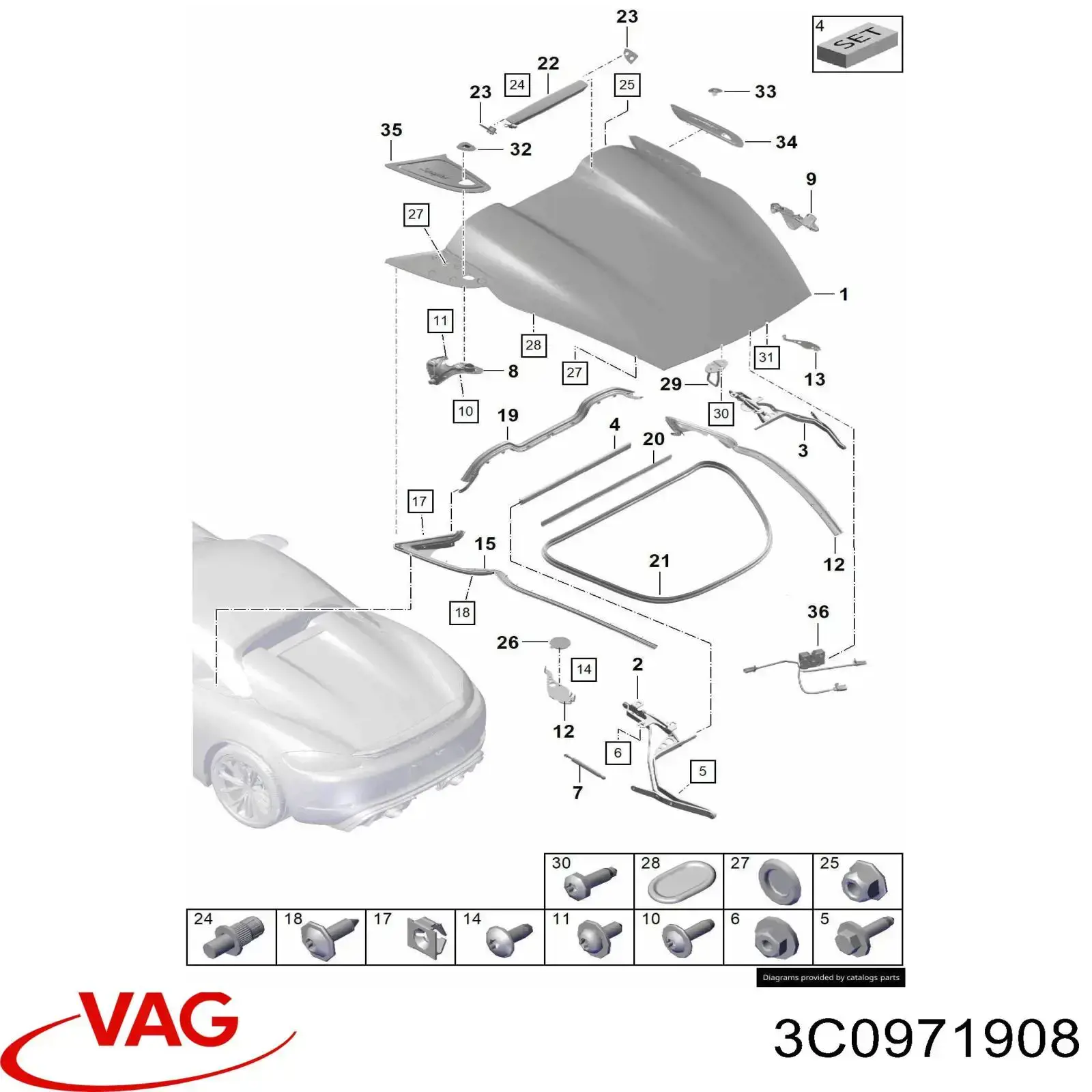  VAG 3C0971908 цена, от 5.64 USD
