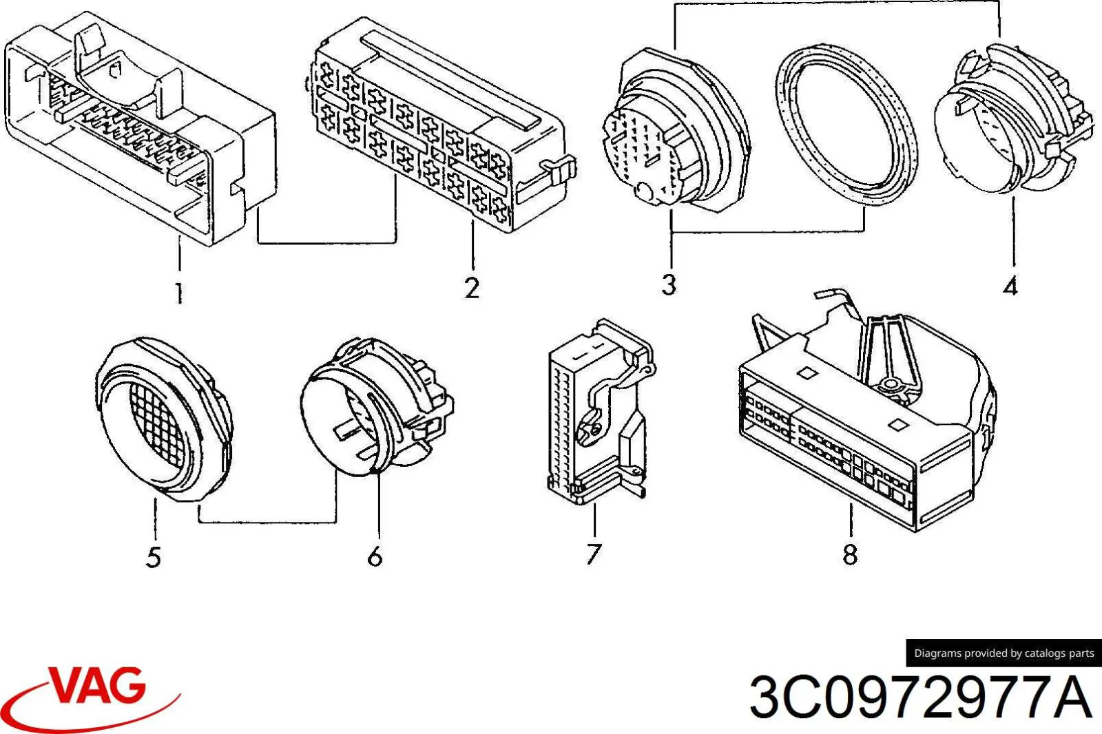 Купить 3C0972977A VAG 