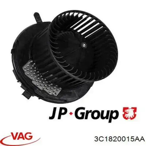 Купить 3C1820015AA VAG Электродвигатели (электродвигатель отопителя) или розетка прицепа штепсельная