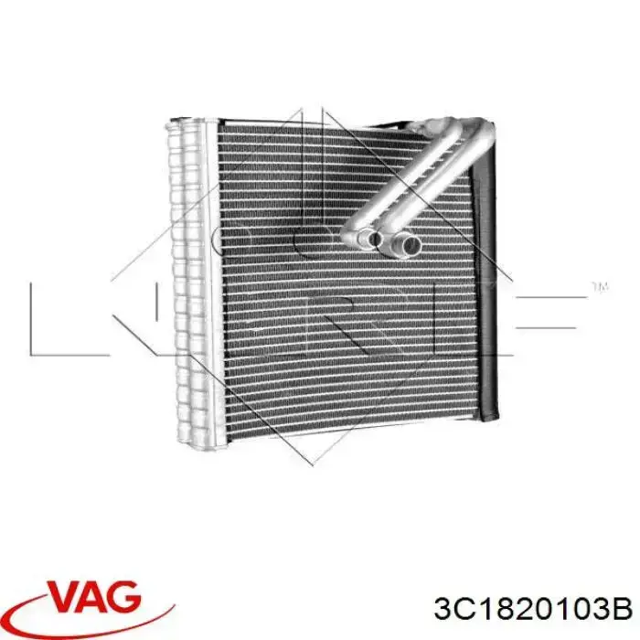Купить 3C1820103B VAG Радиатор кондиционера салонный, испаритель