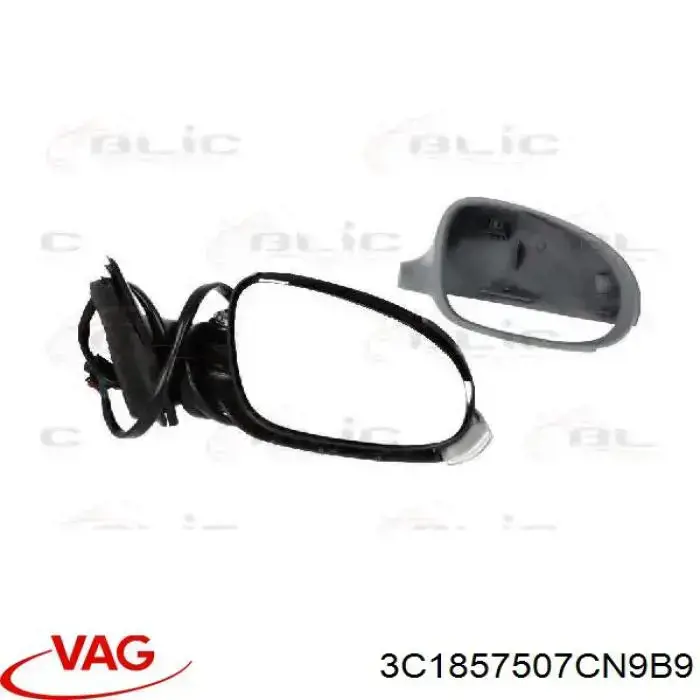 Левое боковое зеркало 3C1857507CN9B9 VAG