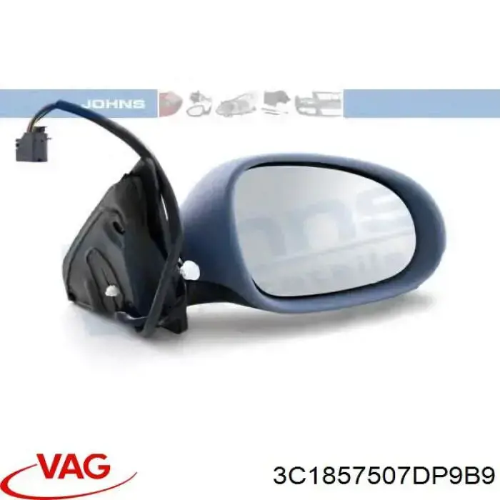 Левое боковое зеркало 3C1857507CJ9B9 VAG