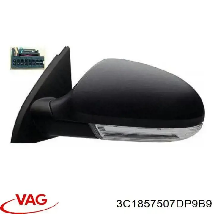 Купить 3C1857507CJ9B9 VAG Наружное зеркало левое