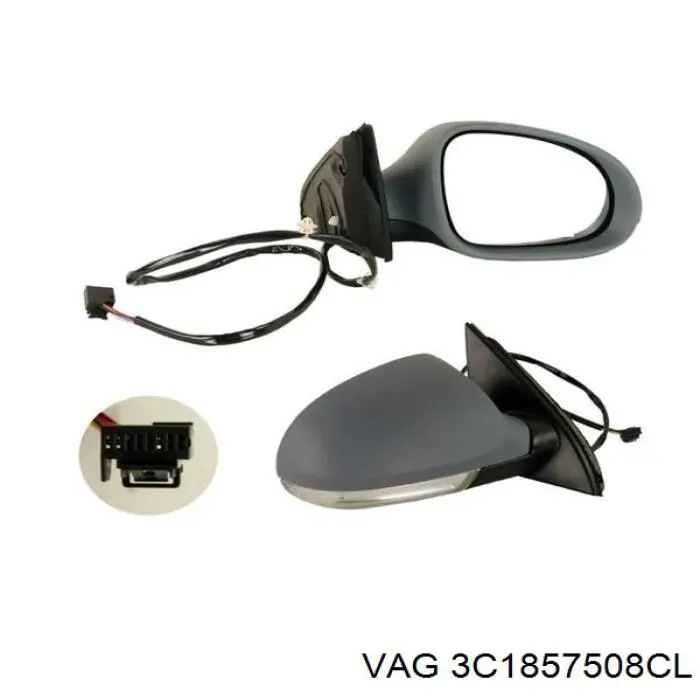 Наружное зеркало правое VAG 3C1857508CL цена, от 87.99 USD