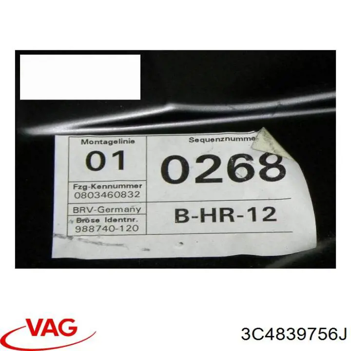 3C4839756J VAG 