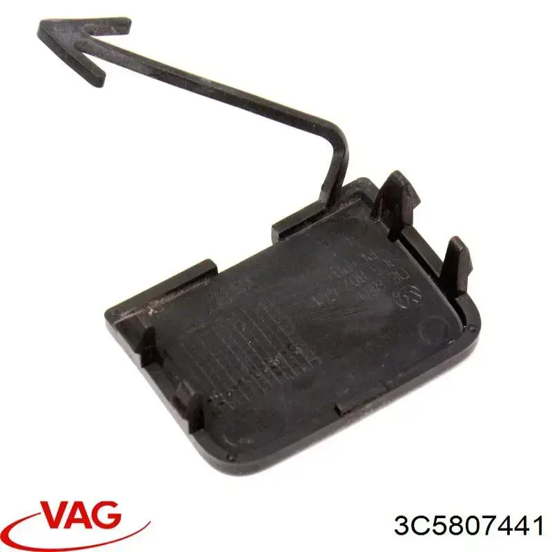Купить 3C5807441 VAG Заглушка бампера буксировочного крюка задняя