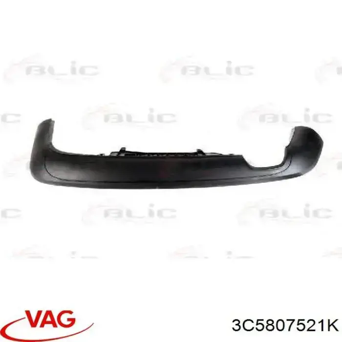 Купить 3C5807521J VAG Фартук заднего бампера