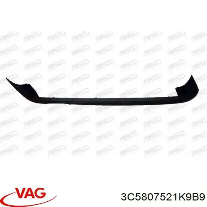Купить 3C5807521K9B9 VAG Юбка заднего бампера