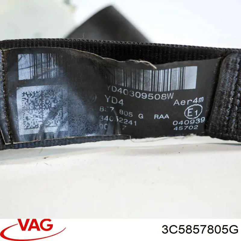 Ремень безопасности задний левый VAG 3C5857805G цена, от 9.93 USD