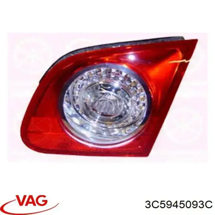 Задний левый внутренний фонарь VAG 3C5945093C