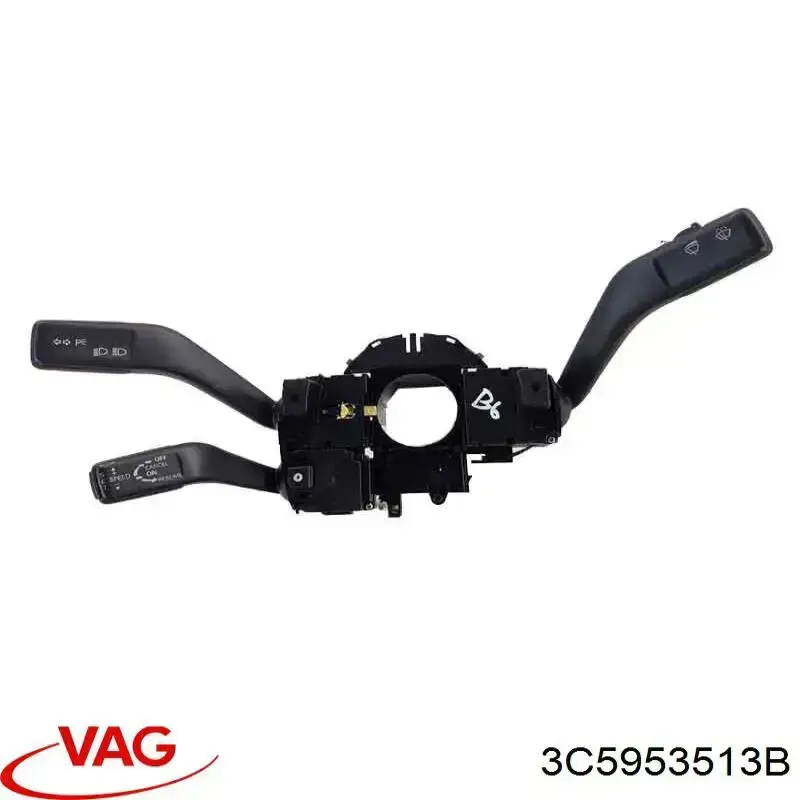 3C5953513B9B9 VAG Comutador instalado na coluna da direção, montado