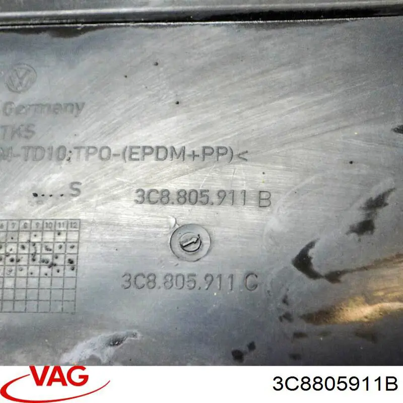 Левый передний подкрылок переднего крыла  VAG 3C8805911B9B9