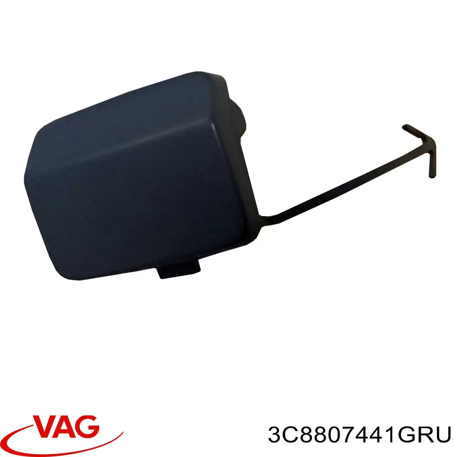 Заглушка бампера буксировочного крюка задняя VAG 3C8807441GRU