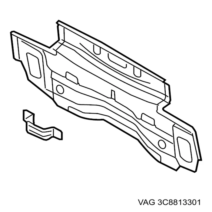 Перегородка VAG 3C8813301 цена, от 190.04 USD
