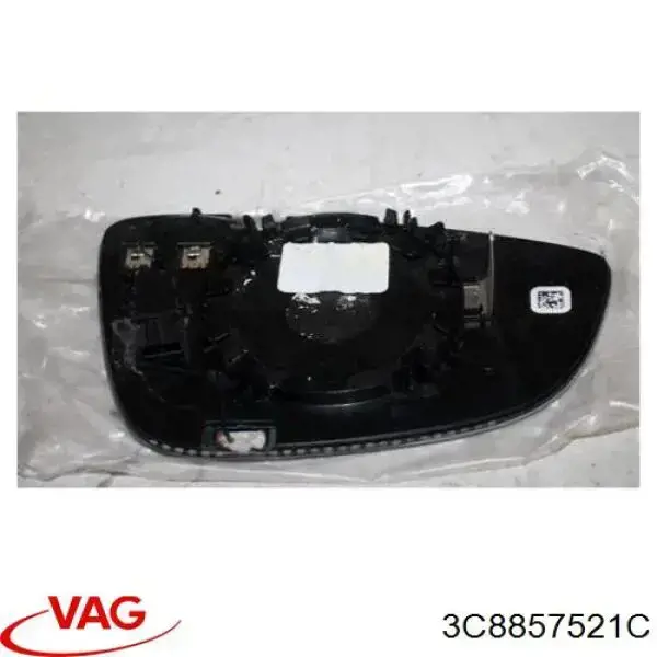 3C8857521C VAG Зеркальный элемент левого зеркала заднего вида