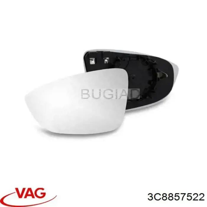 Стекло зеркала заднего вида, правого VAG 3C8857522 цена, от 15.58 USD