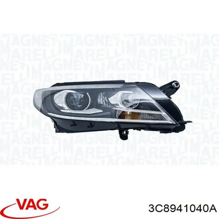 Фара правая 3C8941040A VAG