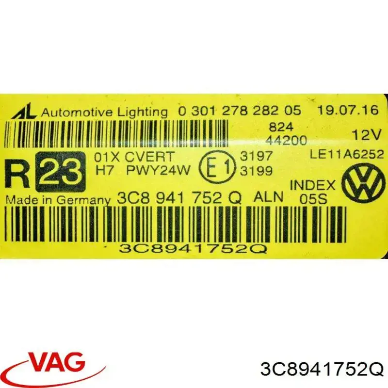  VAG 3C8941752Q цена, от 601.08 USD