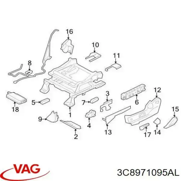  VAG 3C8971095AL цена, от 222.64 USD