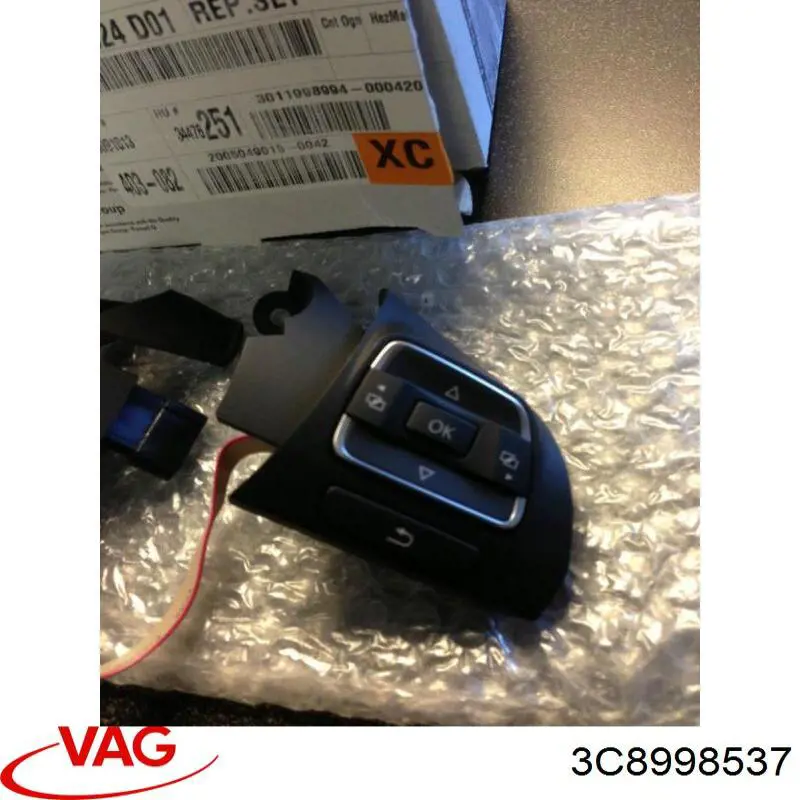 Блок кнопочных переключателей рулевого колеса VAG 3C8998537 цена, от 323.42 USD
