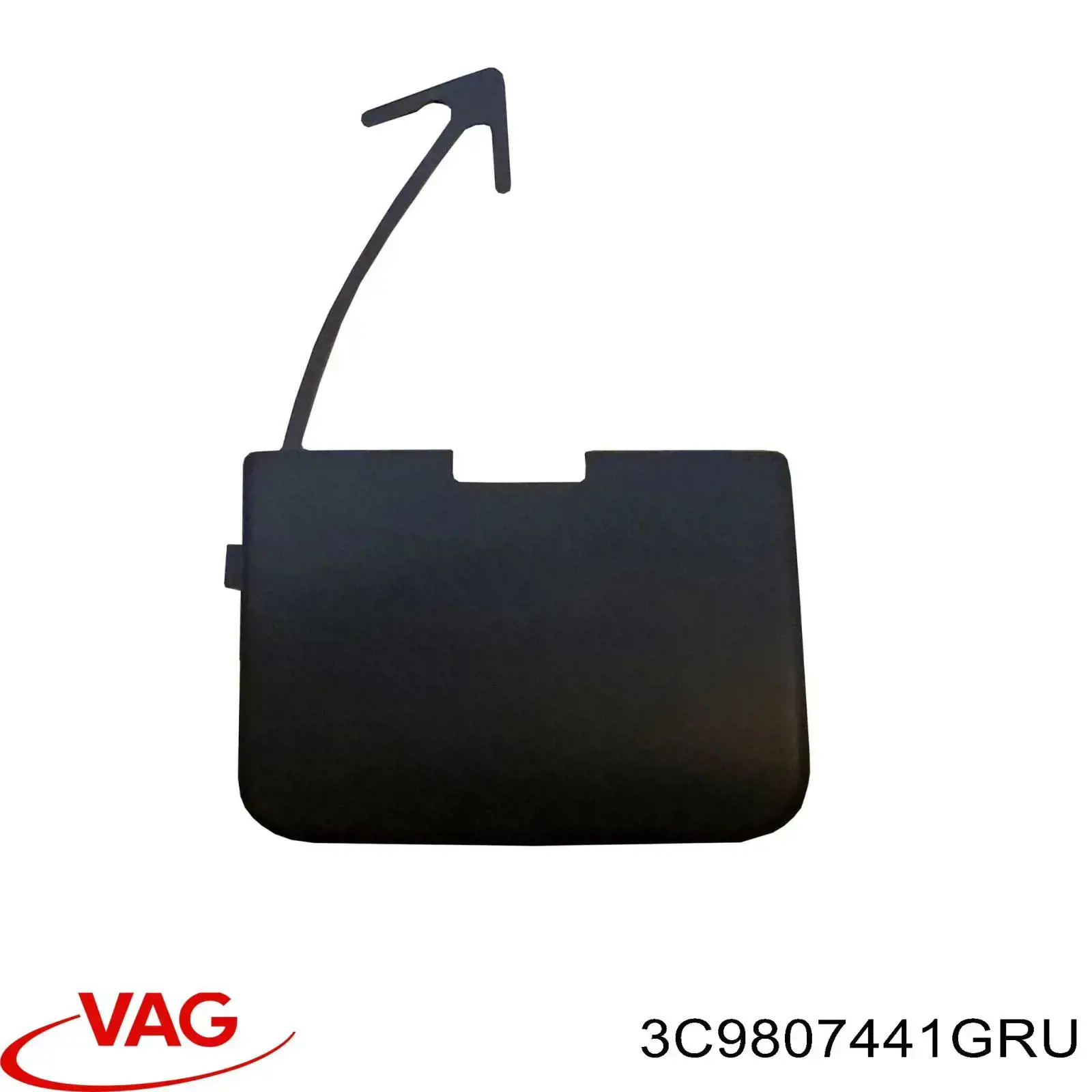 Заглушка бампера буксировочного крюка задняя VAG 3C9807441GRU цена, от 7.60 USD
