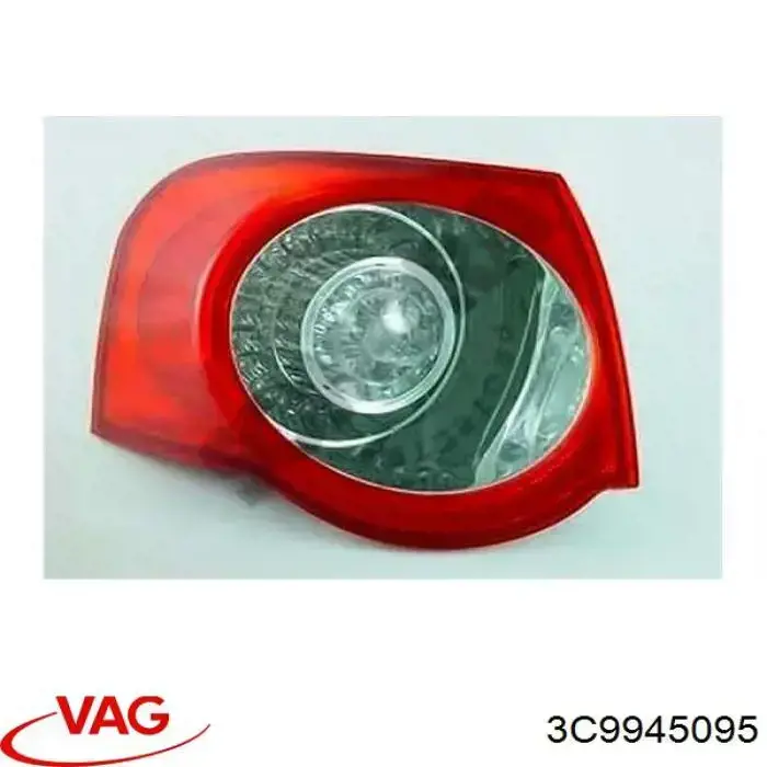 Задний левый внешний фонарь VAG 3C9945095