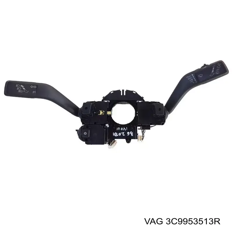 Comutador instalado na coluna da direção, montado 3C5953513B9B9 VAG
