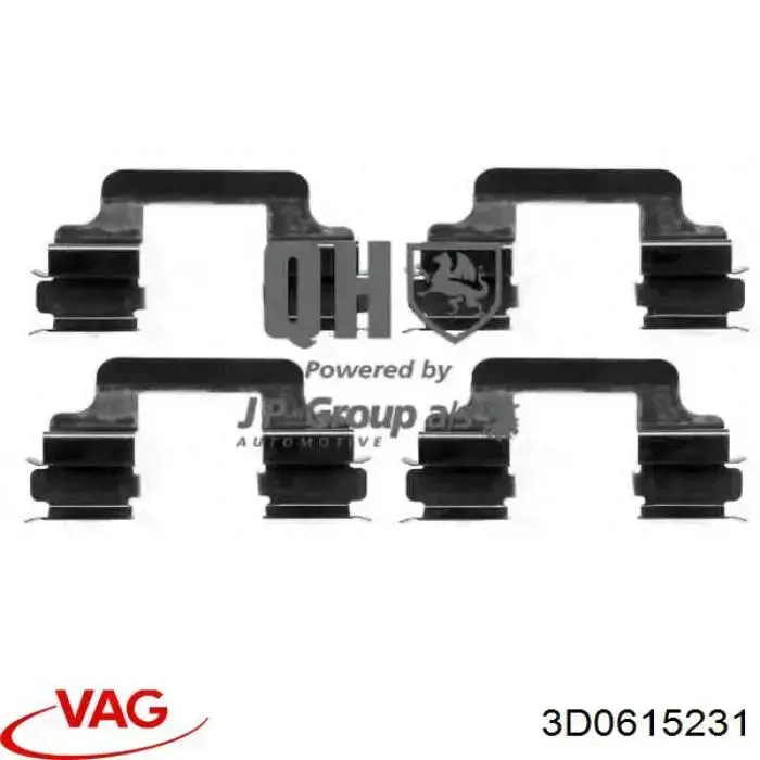 Pinza De Cierre 3D0615231 VAG/Audi