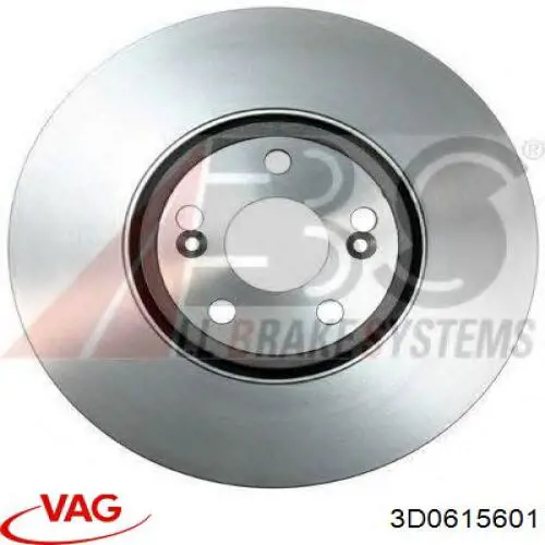 Купить 3D0615601 VAG Диск тормозной задний