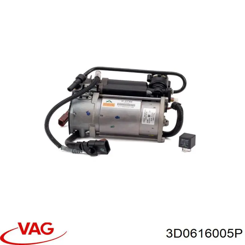 Компрессор пневмоподвески VAG 3D0616005P цена, от 278.29 USD