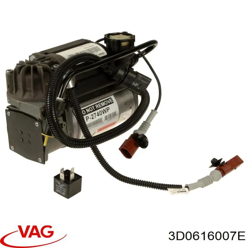 3D0616007E VAG compressor de bombeio pneumático (de amortecedores)