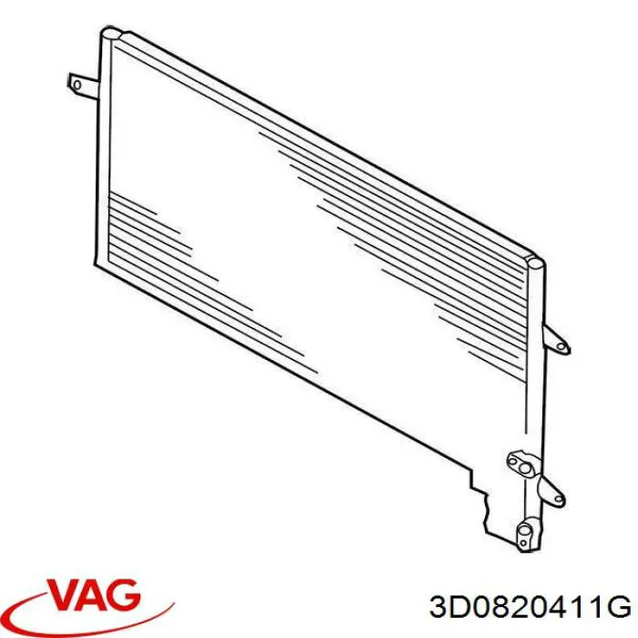 3D0820411G VAG радиатор кондиционера