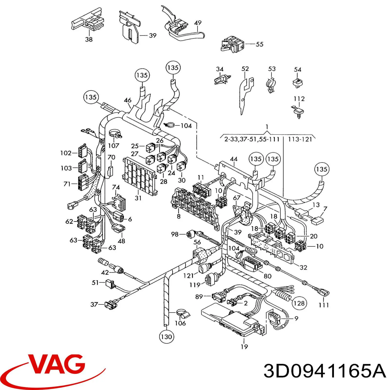 Разъем (фишка) противотуманной фары 7701476771 Renault (RVI)