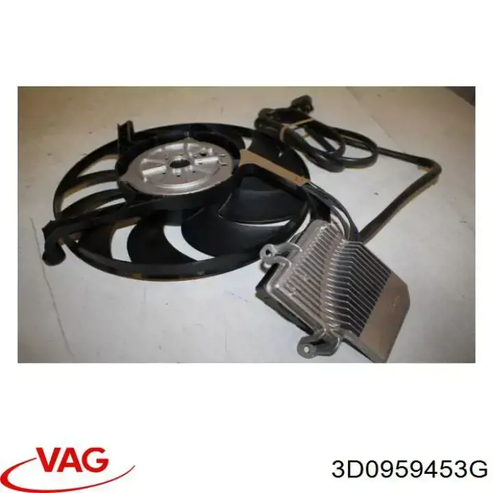 Купить 3D0959453E VAG Вентилятор (крыльчатка) радиатора охлаждения правый