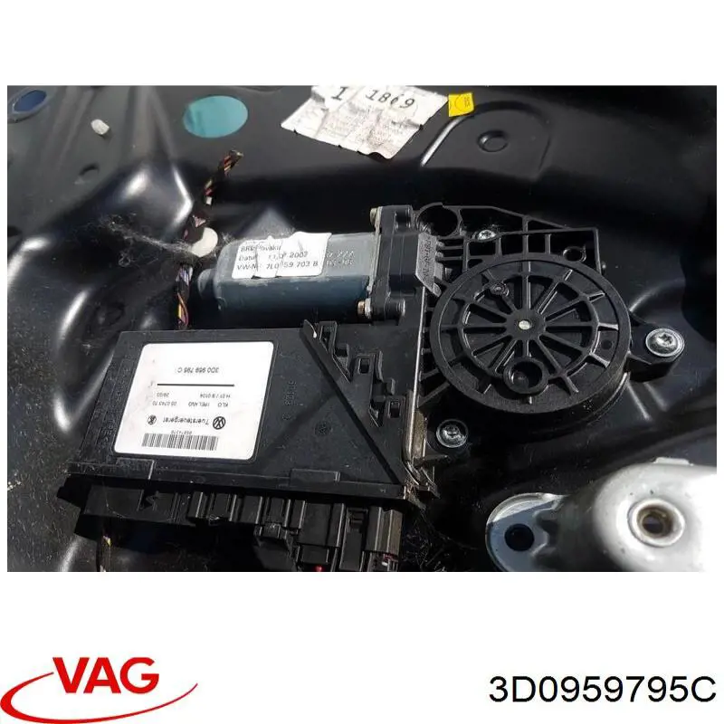 Мотор стеклоподъемника двери задней левой VAG 3D0959795C