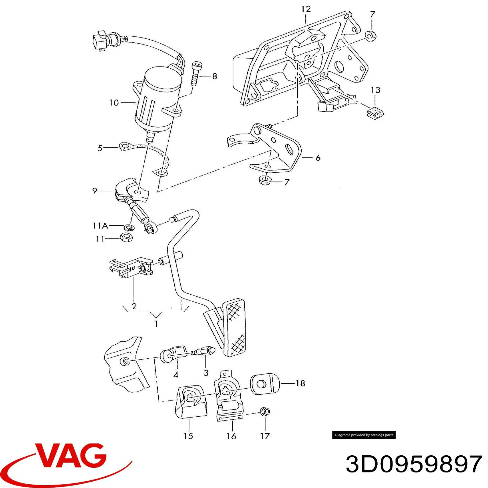 Купить 3D0959897 VAG 