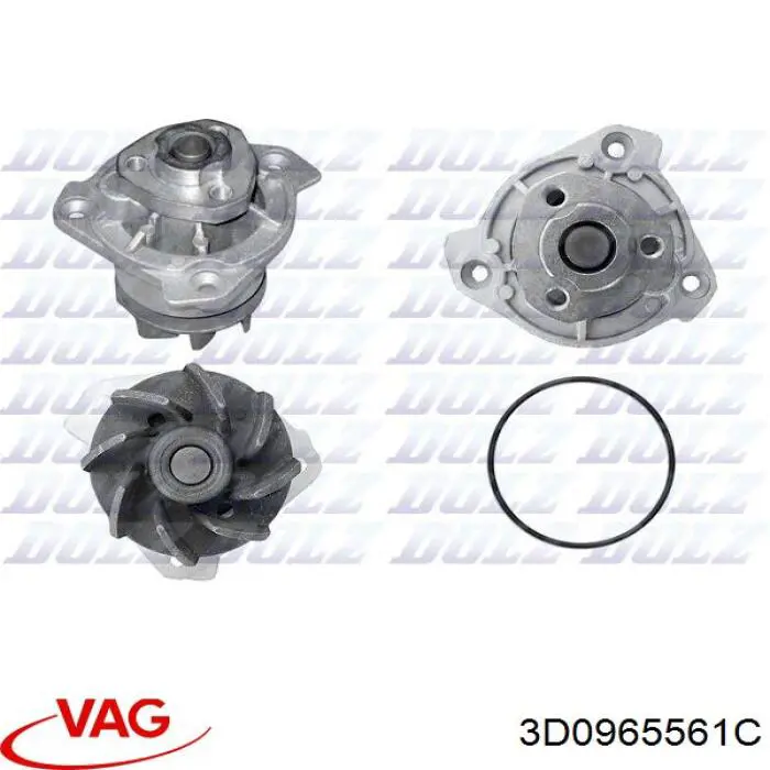 Дополнительная помпа 3D0965561C VAG