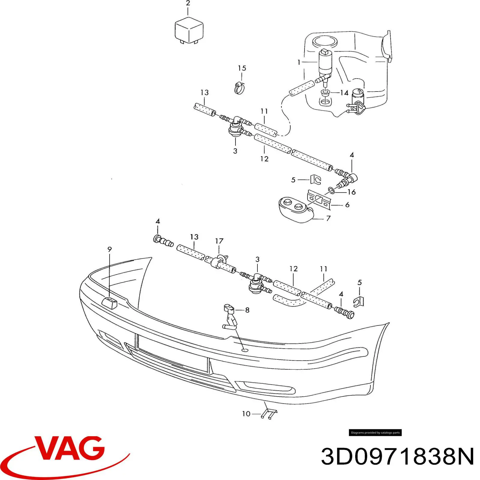  3D0971838N Porsche