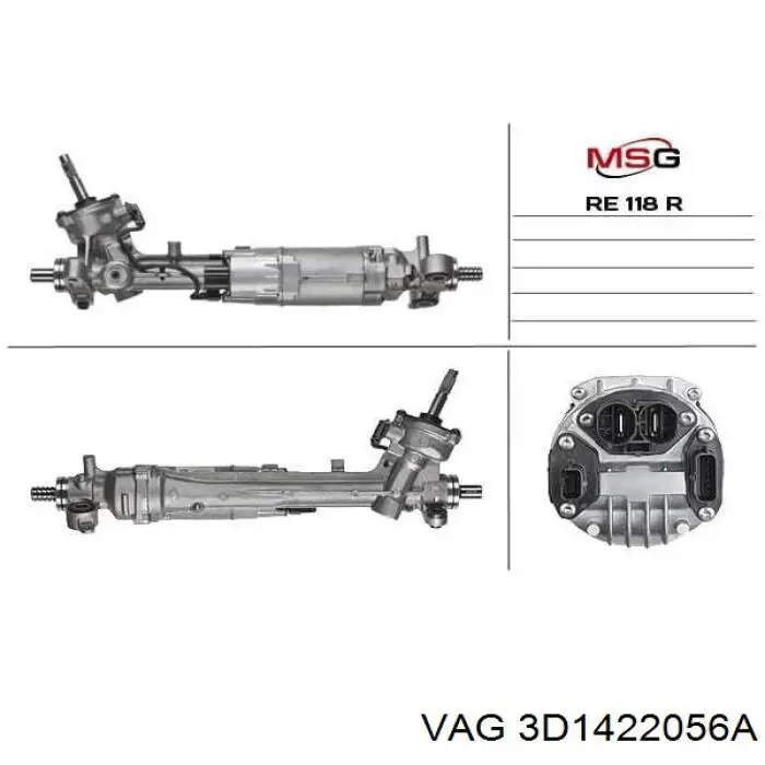 Реечный рулевой механизм VAG 3D1422056A цена, от 298.53 USD