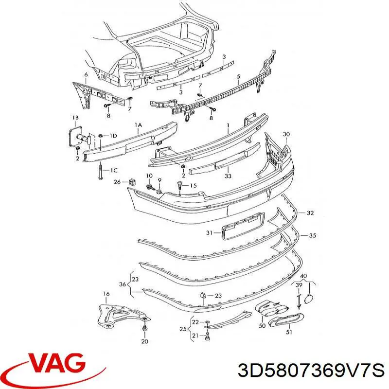 VAG 3D5807369V7S цена, от 25.40 USD