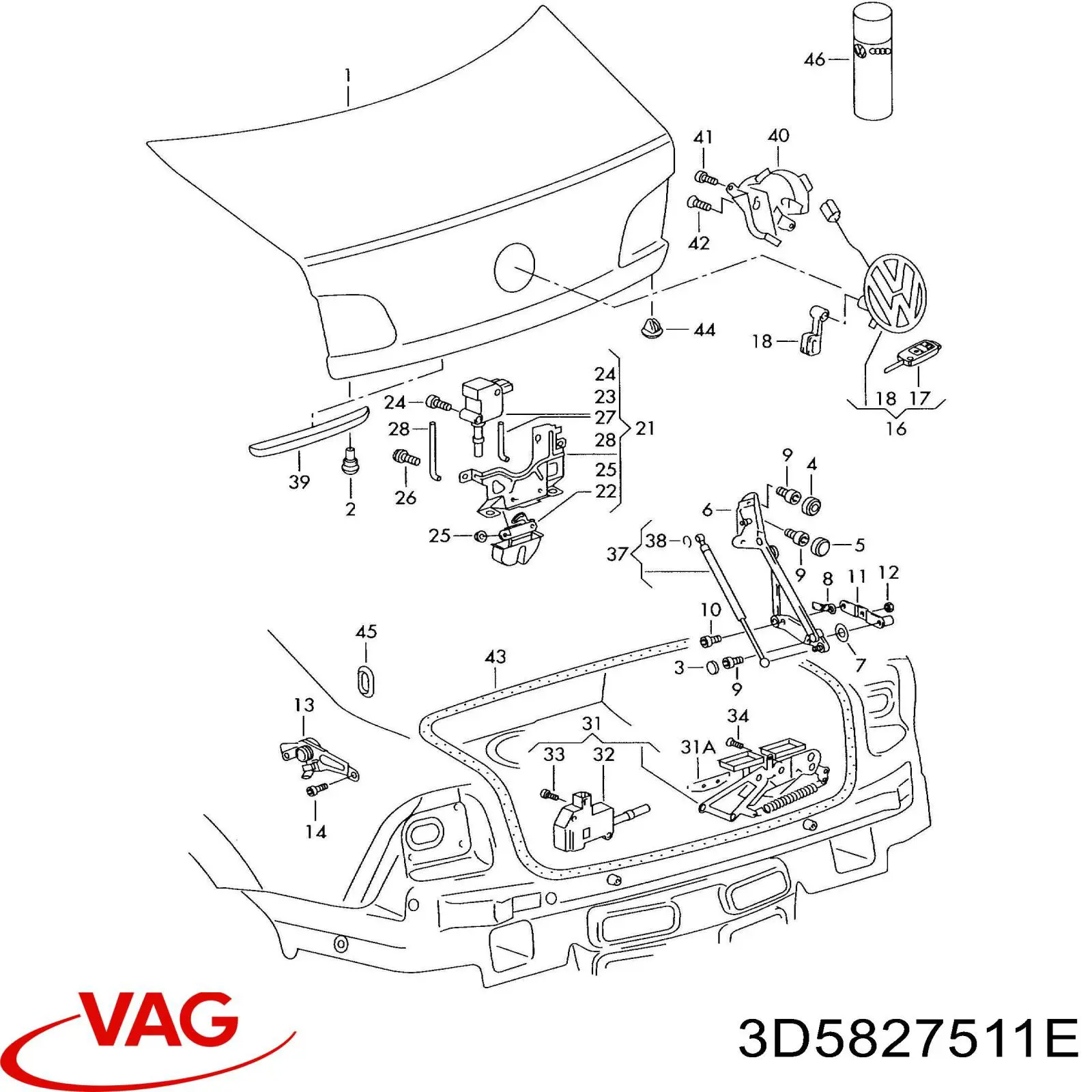 3D5827511E VAG 
