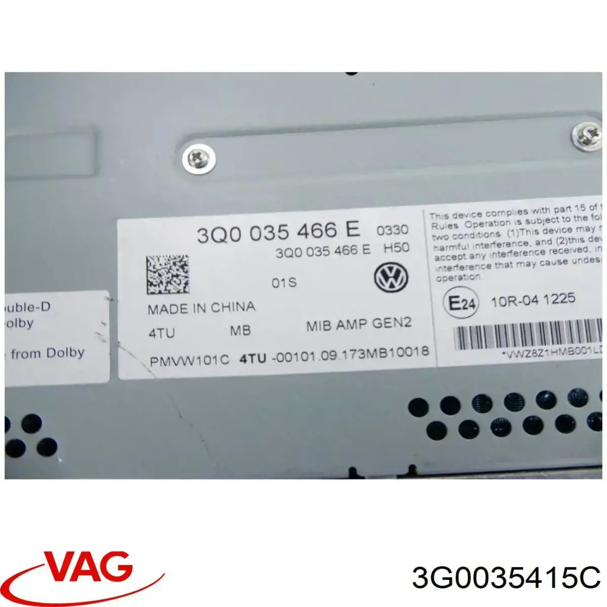  VAG 3G0035415C цена, от 55.75 USD