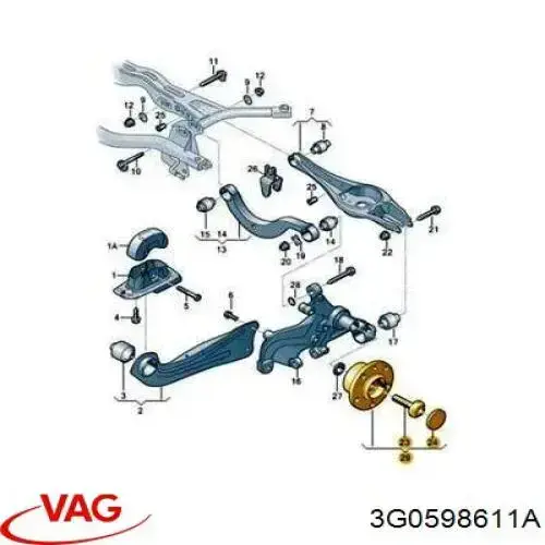 3G0598611A VAG/Audi