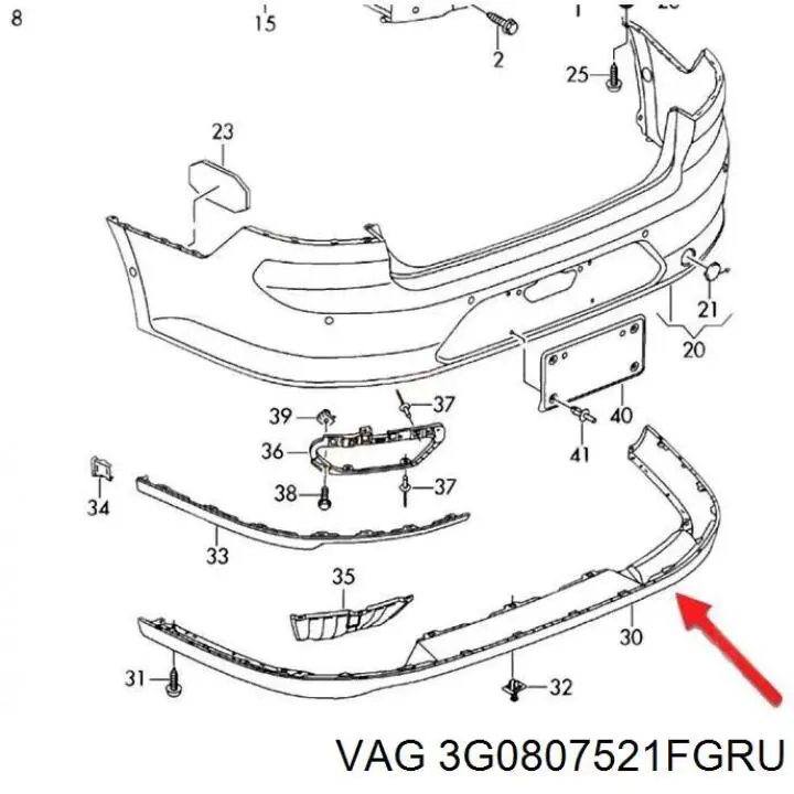  3G0807521FGRU VAG