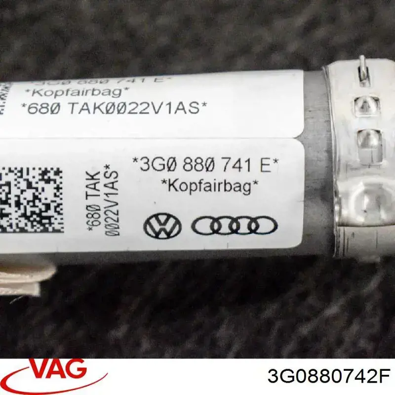 Купить 3G0880742F VAG AIRBAG, шторка боковая правая