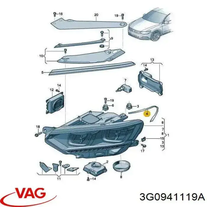  VAG 3G0941119A цена, от 13.14 USD