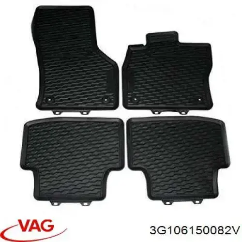 Комплект ковриков VAG 3G106150082V цена, от 132.25 USD