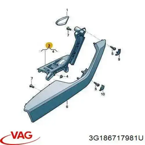  VAG 3G186717981U цена, от 62.69 USD