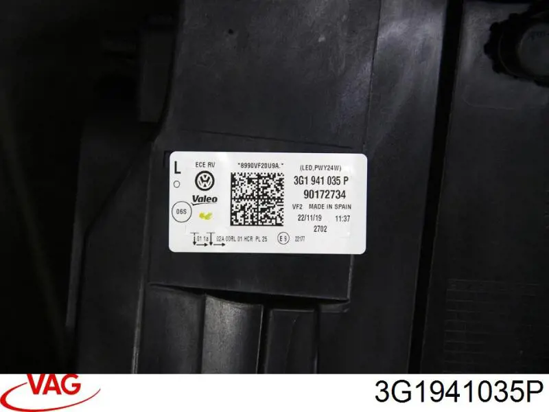 Левая фара 3G1941773H VAG
